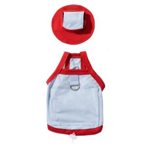 เสื้อระบายความร้อนสุนัขขนาดใหญ่ระบายอากาศได้ดีดีไซน์หมวกบังแดดสำหรับกิจกรรมกลางแจ้งเดินเล่นริมชายหาดกิจกรรมกลางแจ้งสำหรับสัตว์เลี้ยงในฤดูร้อน