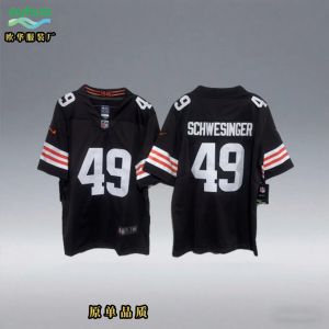 Áo đấu đội New Brown NFL số 2 95 49 áo đấu bóng đá NFL thêu xuất khẩu bán buôn từ nhà máy.
