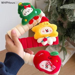 💙🌠🌠 ที่ครอบลูกบิดประตูซานตาคลอส xams มนุษย์หิมะเทศกาลผ้านุ่มตกแต่งบ้าน