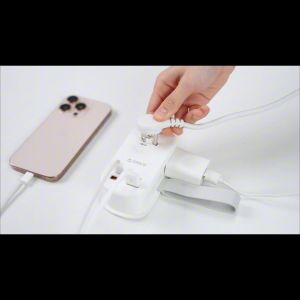 ORICO US Plug - 65W GaN Power Strip with 3 AC Outlets 2 USB-A 2 USB-C Ports Fast Charger for MacBook iPad iPhone (AP3-65W)