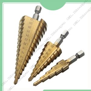 Diskon!! Mata Bor Spiral Piramida Titanium 3 PCS