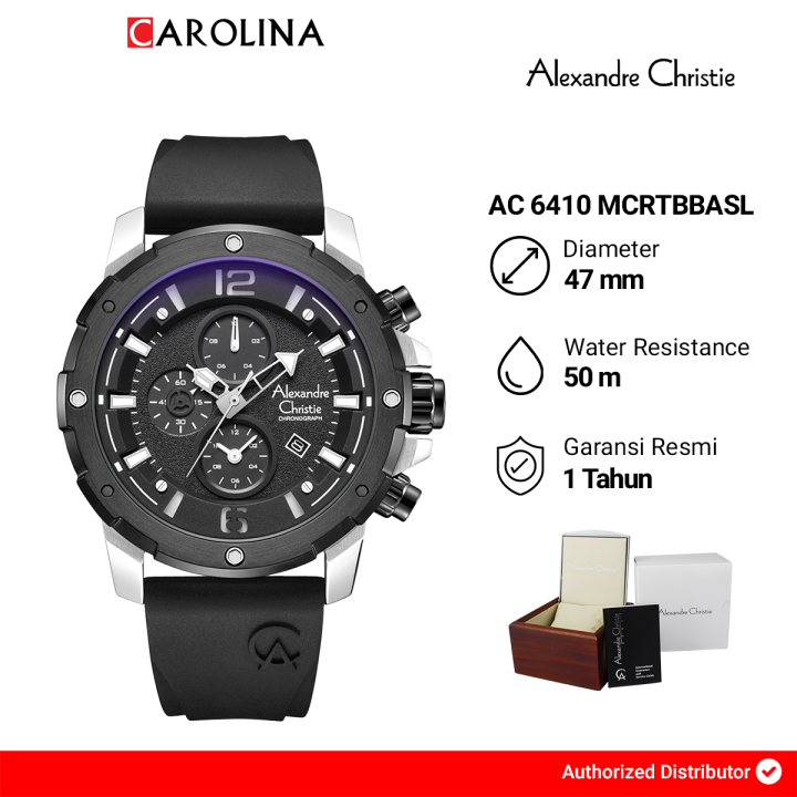 Jam Tangan Pria Alexandre Christie Chronograph AC 6410 MCRTBBASL