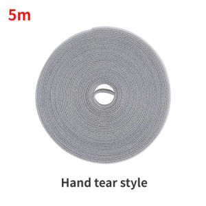 ICHINOVA Reusable Cable Tie Roll 5M Hook & Loop Cable Management Strap for Wires Cords Organizer