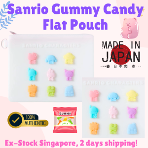[Direct from Japan] Stock SG: 100% Original Sanrio & Friend Characters Super Cute Flat Pouch (Gummy Candy) Limited Edition