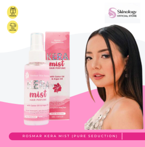 Rosmar Kera Mist Hair Perfume 60 ML Vanilla Lace and Pure Seduction with castor oil argan oil repair damage hair
