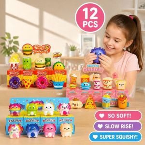 Squishy Toy Blind Box Set Cute Silicone Squeeze Stress Relief Kawaii Desk Decor Gift