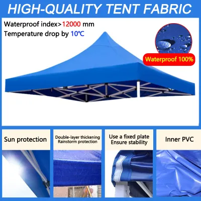 DUBOR Heavy Duy Tent 2x2 2x3 3x3 3x4.5 3x6m Foldable Retractable Tent water proof Outdoor Tent Canopy Outdoor Garden Tent Advertising Tent Canopy Roofing Gazebo Outdoor Tent