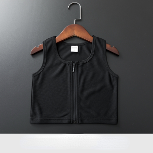 COMFY Sports Vest Binder Tomboy Full Bandage Chest Binder Front Zipper Short BreathableBreast Binder binder for women sports vest Tomboy Cosplay Flat Visual Impression Plus Sizes Available For Women