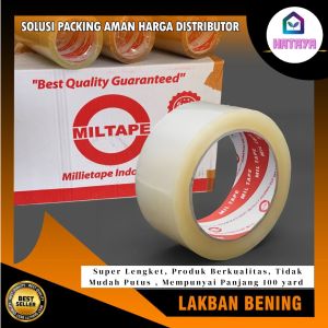 HATAYASHOP - Lakban Bening Serbaguna - Isolasi Perekat Untuk Packing - Lakban Kuat Murah