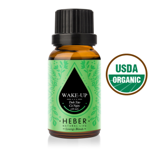 Tinh Dầu Tỉnh Táo Cả Ngày Wake-Up Blends Essential Oil Heber Natural Life 100% Thiên Nhiên Nguyên Chất Cao Cấp Xông Thơm Phòng