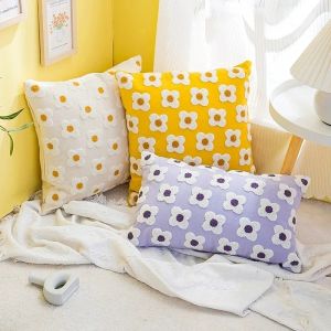 45 × 45 CM INS Thêu Gối Vỏ Gối Trang Trí Cho Sofa Thời Trang Hoa Dễ Thương Đệm Bìa Phòng Cô Gái Trang Trí Phòng Ngủ2026