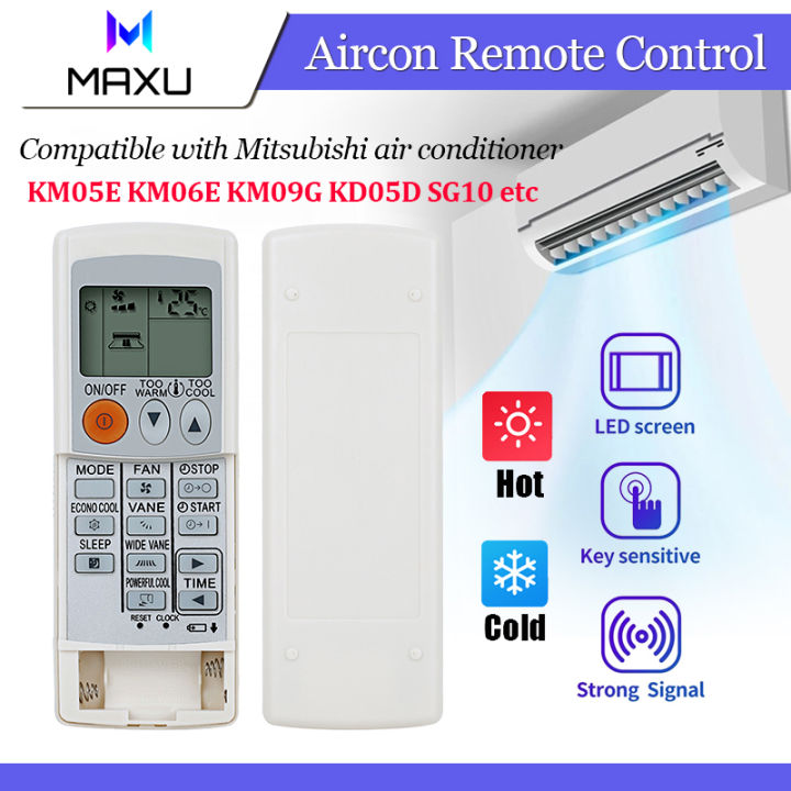 【Local Stock】Mitsubishi Aircon Remote Control KM05E KM06E KM09G KD05D ...