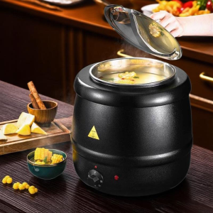 Viocky 10L stainless steel insulated pot intelligent temperature control commercial electric hot soup pot