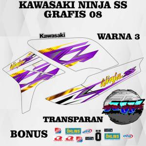 stiker striping sticker transparan uv kawasaki ninja ss grafis 08