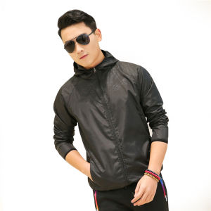 Ultra Light Folding Men Women Outdoor Sports Hooded Jacket Anti-UV Waterproof Windproof Solid Color Cycling Running Sportwear