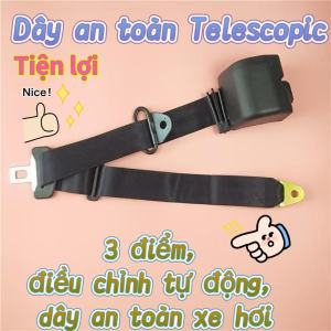 <Gkmalls> DÂY ĐAI AN TOÀN 3 ĐIỂM TỰ ĐỘNG - LINH HOẠT CHO GHẾ LÁI Ô TÔ XE TẢI XE BUÝT TRƯỜNG HỌC