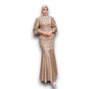 GAMIS DESYA BRUKAT MIX VELVET M L XL XXL/MAXI FASHION MUSLIM SERAGAM PESTA KONDANGAN/ SRESS DUYUNG KEKINIAN