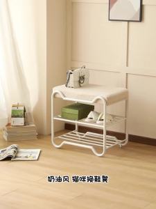 Shoe Rack Bench Shoe Cabinet With Stool Ottoman Shoe Bench Rack Ottoman Stool with Shoes in the Door Can Sit Stool