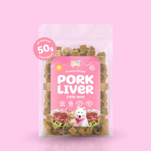 Furzee Pork Liver Freeze-Dried Treats for Dogs & Cats | All-Natural Pet Snack & Food Topper