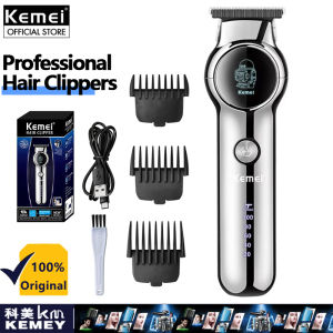 Kemei KM-1852/1851 Professional Hair Clipper Rechargeable Barber Hair Trimmer Electric Razor for Men Haircut Original