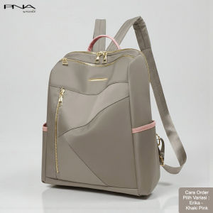 Peonia PNA ERIKA Water Resistant Tas Ransel Besar Wanita Laptop 14 inch Punggung Kantor Kerja Sekolah Kuliah Outdoor Trendy Fashion Style Travel Casual Backpack Anak Remaja Perempuan Selempang Cewek Bag