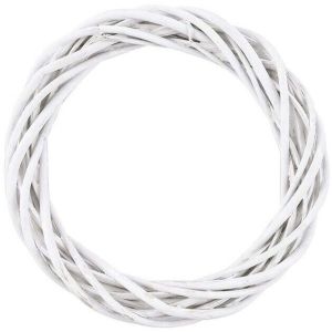 FORESTRY DIY Craft Xmas Vine Hanging Blank Ornament Wicker Wreath Christmas Decoration White Garland Rattan Ring