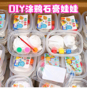 diy painted plaster doll