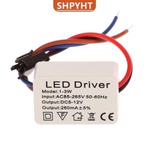[COD] SHPYHT SPORTS 1Pc LED Driver 260mA 1-3W LED Power Supply Adapt AC 85V-265V to DC 5-12V LED Lights Transformers Driver for LED Drive Power