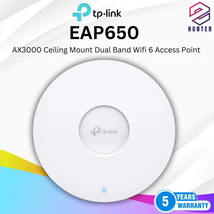 TP-Link SMB EAP650 AX3000 Ceiling Mount Dual Band Wifi 6 Access Point