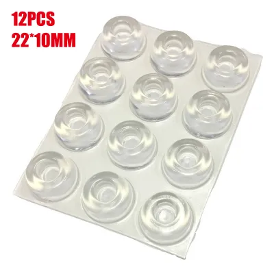 Graceful 12 Pcs Clear Self Adhesive Stopper Rubber Damper Buffer Cabinet Bumpers Silicone