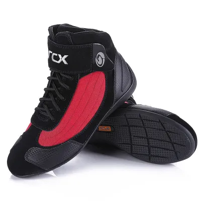 ARCX Motorcycle Boots Men Moto Riding Boots Summer Breathable Motorcycle Shoes Motorbike Chopper Cruiser Touring Ankle Shoes