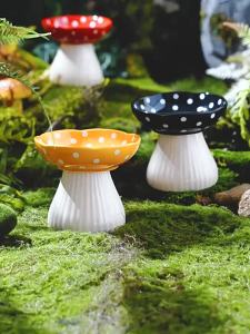 Cat Bowl Ceramic Elevated Design Protects Neck Anti-SpillSupplies Dog Bowl Cat Food Bowl Water Bowl Cat Food Bowl