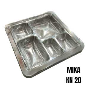 MIKA SEKAT 5 20X20 CM ISI 50 / MIKA SEKAT 5 UNTUK DUS NASI 20X20 CM