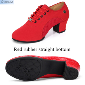 Womens Latin Jazz Modern Ballroom Salsa Womens High Heels Tango Dance Shoes Breathable Dance Shoes