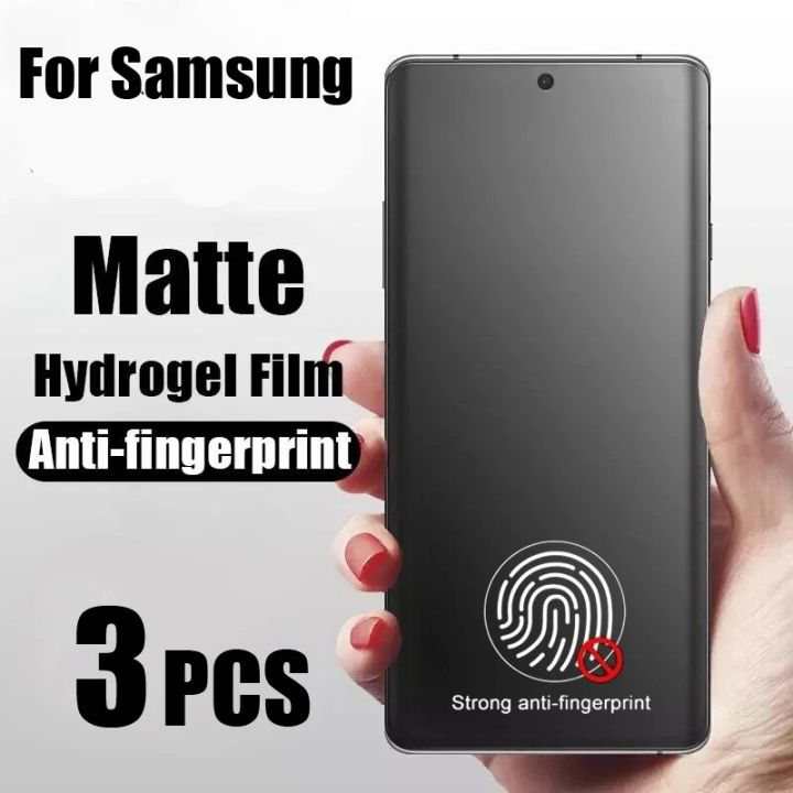 3PCS Matte Hydrogel Film for Samsung S25 S24 FE S23 Ultra Screen Protector  for Samsung S22 S21 S20 Plus FE S8 S9 S10 Note 10 20