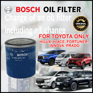 Bosch Oil Filter 0986AF0351 1pc For Toyota Toyota Hilux Hiace Fortuner Innova Prado Clean Oil Long Service Life Original