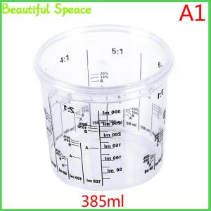 Beautiful Plastic Paint Mixing Cup PP Hard Plastic Tune Paint Cup with Cover