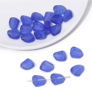 10/20ชิ้น12X15มม. สีเจลลี่ฝ้าหลากสีไม่สม่ำเสมอลูกปัดแก้วสายคล้องแว่นตาลูกปัดสำหรับทำเครื่องประดับ Diy ทำสร้อยข้อมือสร้อยคอ