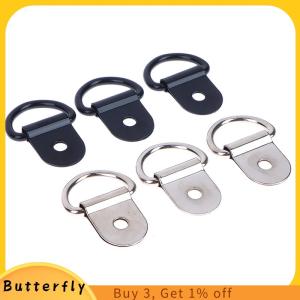 Butterfly 10pcs Stainless Steel D Shape Pull Hook Tie Down Anchors Ring Iron Cargo Tie Down Ring For Trailers RV Boats Accessories