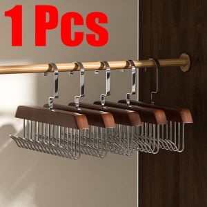【COD】8 Hooks Non-Slip Solid Wood Hanger Space Saving Woman Bra Hanger Man Belt Tie Hanger Durable