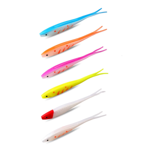 Soft Lure 17.5cm 18g Artificial Swimbait Forked Tail Fishing Lure Elastic Baits Fishing Tackle Accessories