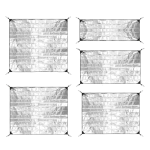 Outdoor Ground Mat Thickened Aluminum Foil Picnics Mat Sleep Tent Pad Thermal Insulating Mat Outdoor Accessories