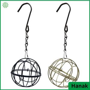 Hanak 1Pcs Metal Suet Ball Bird Feeder Set With Hanging Chain Squirrel Proof Bird Feeders For Outdoor Garden Hummingbird Feeders