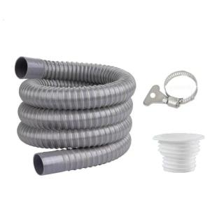 Flexible 70cm/100cm Length PVC Drain Hose Extended Length Drainage Tube for Bathroom Sink & Kitchen Basin Installation