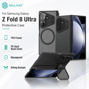 NILLKIN Magnetic Case For Samsung Galaxy Z Fold 8 Ultra Fold8 With Pen Rebound Hinge Protection CA4015