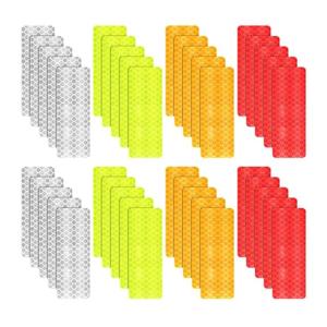 40lots Bike Motorcycle Decorative Sticker Night Safety Driving Warning Sticker for Truck Trailer Pickup