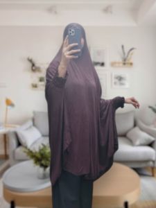 Muslim Ramadan Khimar Hijab With Built-in Hand Openings terno Khimar、One piece khimar、prayer khimar
