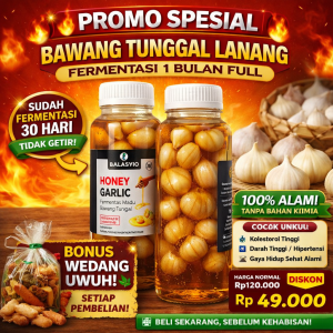 Madu bawang lanang tunggal balaasyiq 330gr