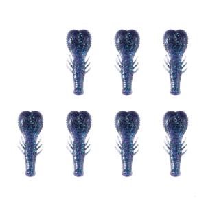 7pcs Fishing Baits Lure 6.2cm 6.7g Heavy Weighted Soft Crawfish Lures for Trout Artificial Swimbait Fishing Tackle