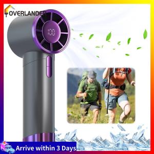 【Fast Shipping】 Portable Handheld Turbo Fan for Outdoor Travel and Desk Use 100 Gear Wind Adjustable Speed Compact Lightweight Cooling Fan